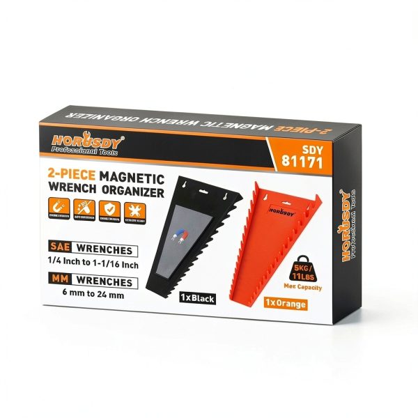 HORUSDY Magnetic Wrench Organizer Tool Holder Storage-1