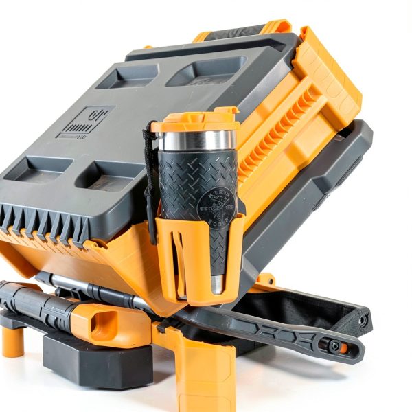 KLEIN TOOLS Cup Holder Rail Attachment Swivel Design-7