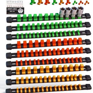 SWANLAKE Socket Organizer Durable Plastic Color Coded-0
