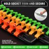 SWANLAKE Socket Organizer Durable Plastic Color Coded-5