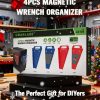 SWANLAKE Magnetic Wrench Organizer Plastic Tool Holder-8