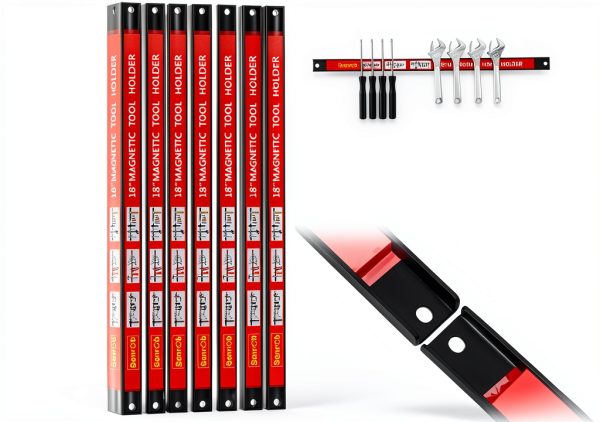 CooFel Magnetic Tool Holder Red Wall Mount-4