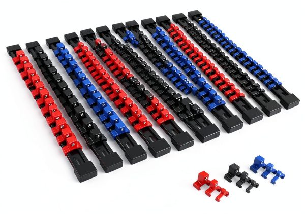 SWANLAKE Socket Organizer Heavy Duty ABS Plastic Color Coded-0