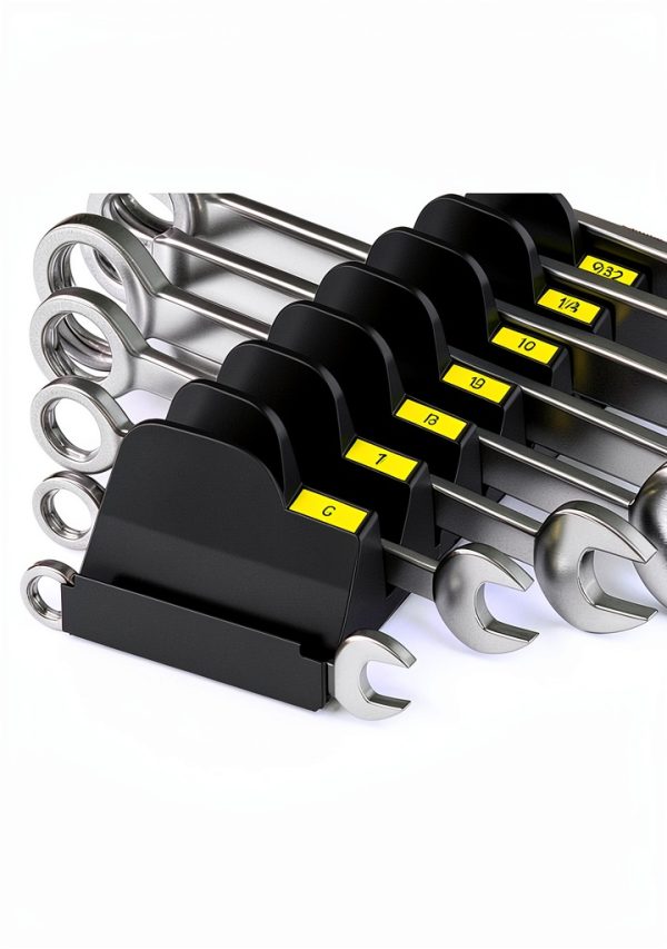Magnetic Wrench Organizer Oligeti 50Pcs Black Set-5
