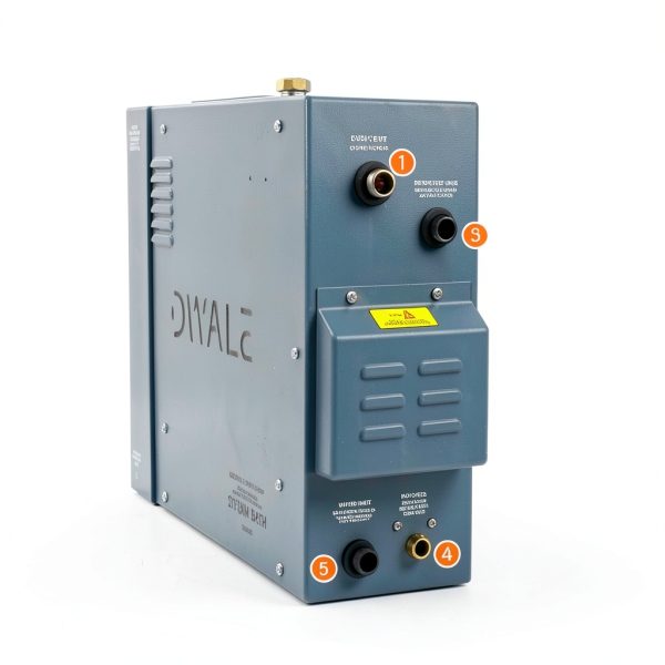 DWALE Steam Shower Generator 10.5KW Auto Drain-5
