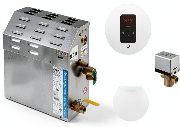 Mr. Steam Programmable Wall-Mounted Steam Shower 24V Silver MS-225-EC1-0