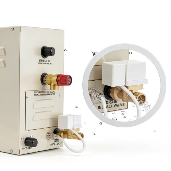 DIYAREA 9kW Steam Generator 9KW-0001 Beige Compact Shower Unit-2