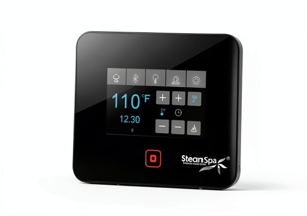 SteamSpa 12kW Steam Generator Chrome Steel with Speakers LED Light-2