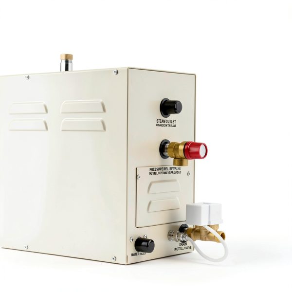 DIYAREA 9kW Steam Generator 9KW-0001 Beige Compact Shower Unit-5