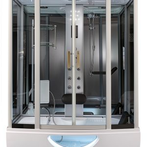 Steam Shower Enclosure Saferwholesale Freestanding White Glass Massage-0
