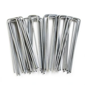 6 inch Galvanized Steel Anti-Rust U-Shaped Nails Generic Staples 20pc-0