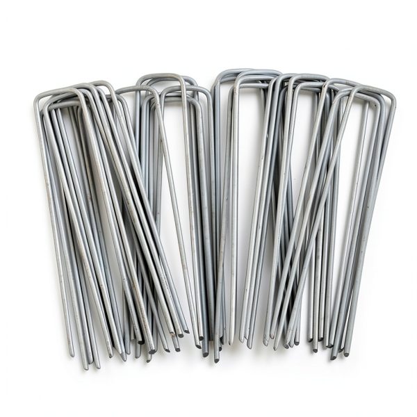 6 inch Galvanized Steel Anti-Rust U-Shaped Nails Generic Staples 20pc-0