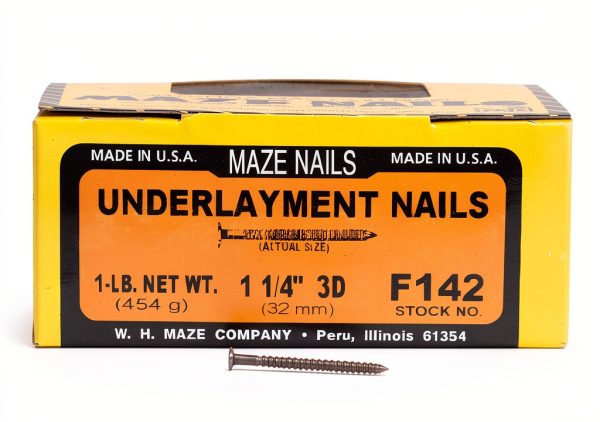Regular Underlayment Nails Maze Flooring Nails F142112 Pack of 1-2