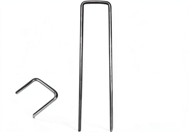6 inch Galvanized Steel Anti-Rust U-Shaped Nails Generic Staples 20pc-2