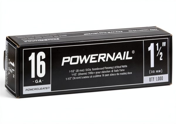 POWERNAIL 1-1/2 Inch x 16-Gauge Hardwood Flooring Nails 1000-Pack-0