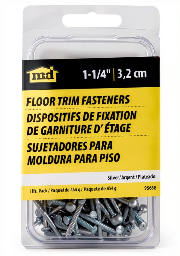 M-D Building Products Floor Screw Nails 1-1/4" 13 Gauge Silver 10pcs-2