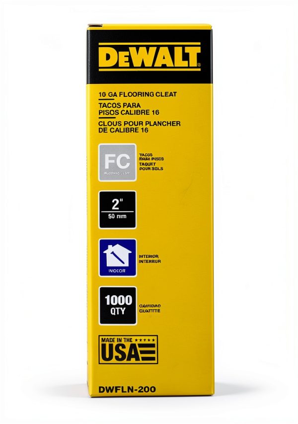 DEWALT 16 Gauge 2" "L" Shaped Hardwood Flooring Cleat - 1,000 Qty (DWFLN-200)-6