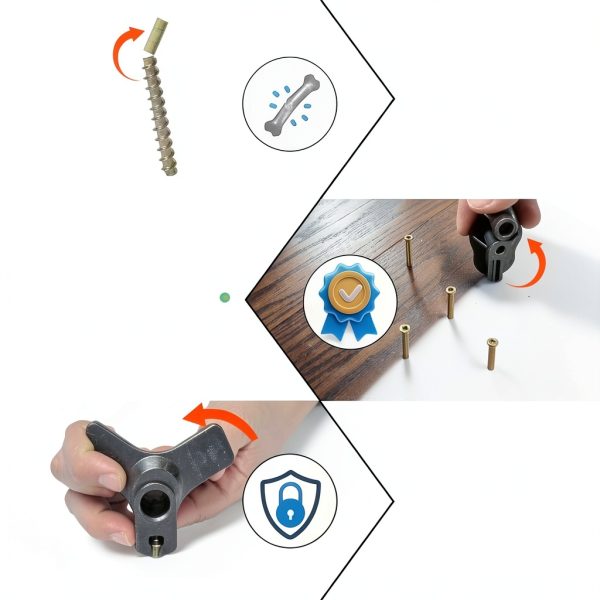 Floor Squeak Repair Kit FullMayPro 3233 50 Screws & Alignment Tools-5