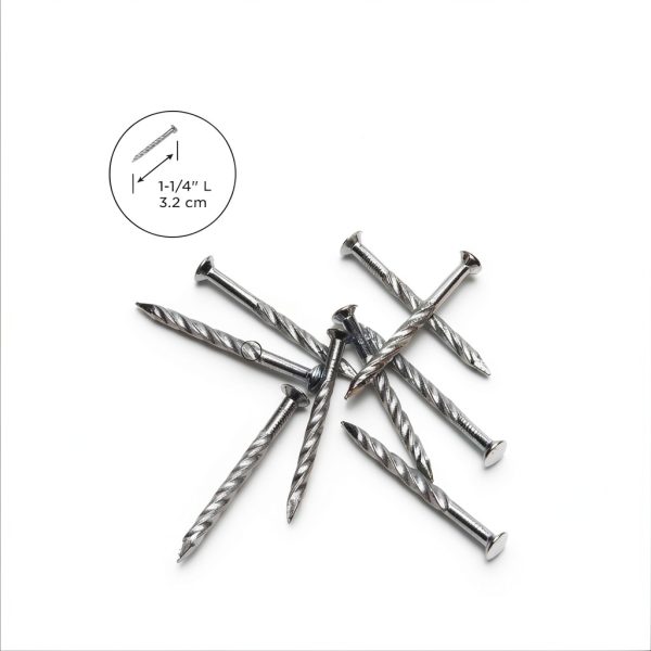 M-D Building Products Floor Screw Nails 1-1/4" 13 Gauge Silver 10pcs-1