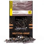 Huttig-Grip Underlayment Nail 1-1/4" Ring Shank Bright 5lb 1660pcs-0
