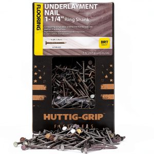 Huttig-Grip Underlayment Nail 1-1/4" Ring Shank Bright 5lb 1660pcs-0