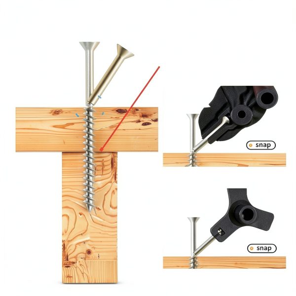 Squeaky Floor Repair kit-Fixes Wood, Carpet, Hardwood, Vinyl & Linoleum Floors & Stairs，Squeak no More Floor Repair kit Includes Drill Bits, Tripod Fixture,Screws（50）-5