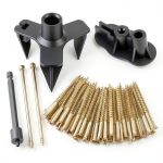 Squeaky Floor Repair kit-Fixes Wood, Carpet, Hardwood, Vinyl & Linoleum Floors & Stairs，Squeak no More Floor Repair kit Includes Drill Bits, Tripod Fixture,Screws（50）-0